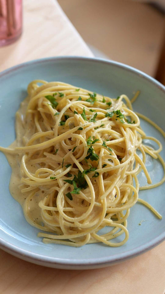 Alfredo Tahini Spaghetti