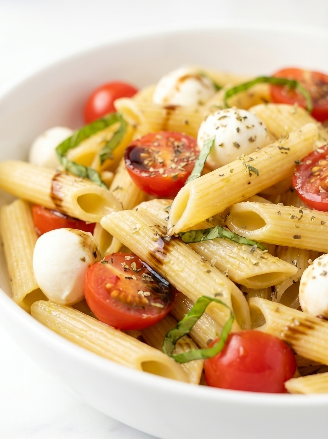 High-Fiber Caprese Pasta Salad