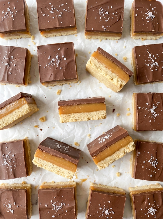 High-Fiber Refined Sugar-Free Millionaire’s Shortbread