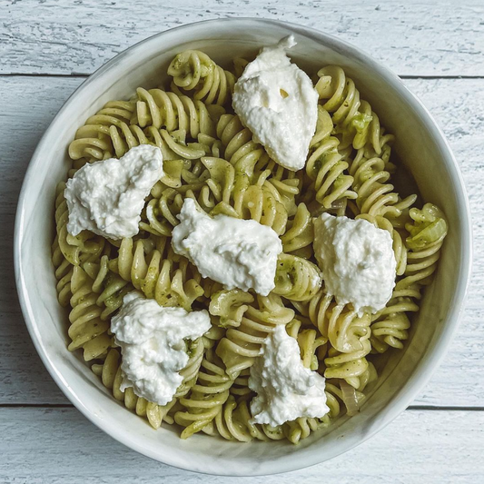 Cheesy Pesto Rotini
