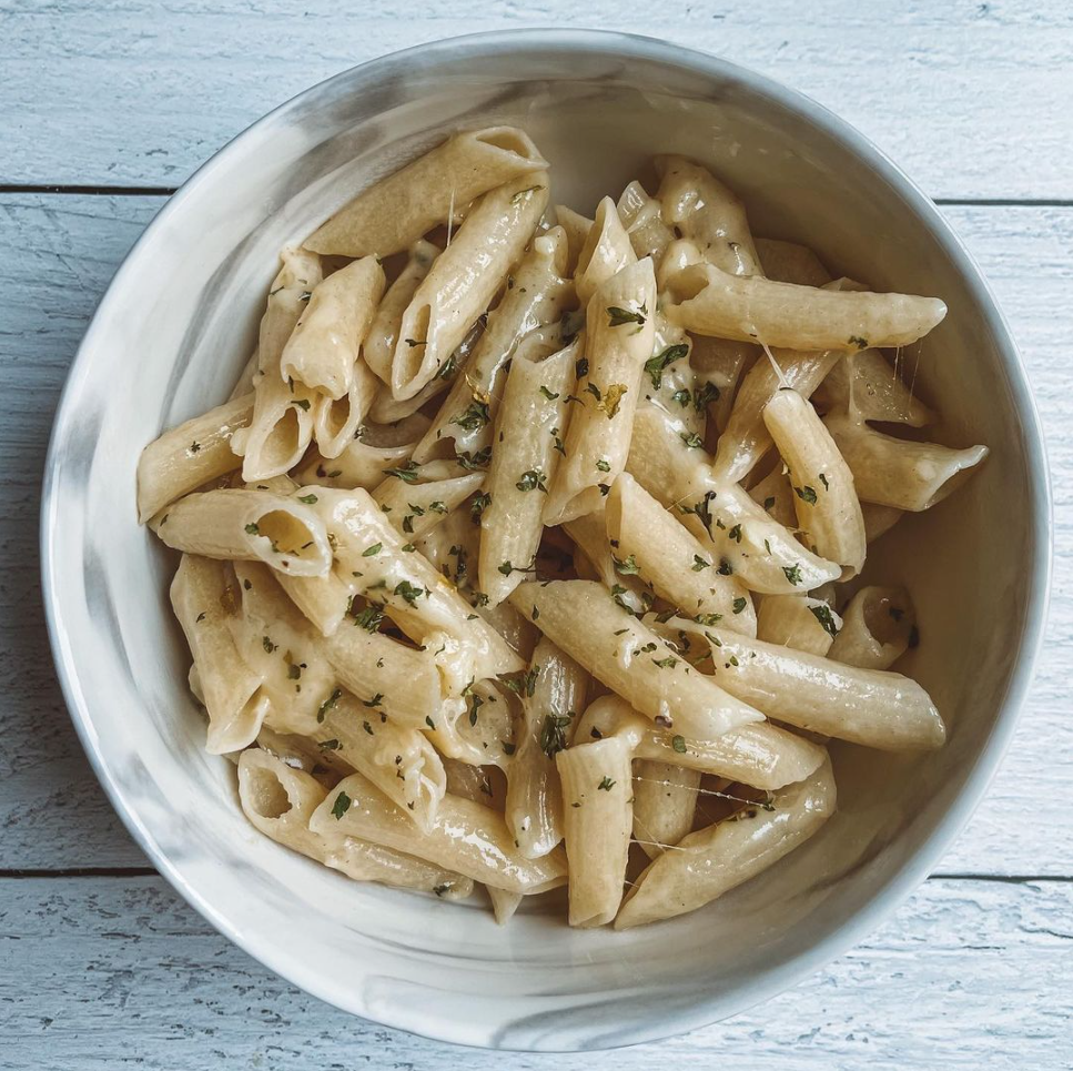 Garlic Parmesan Penne – Fiber Gourmet Garlic Parmesan Penne – Fiber Gourmet