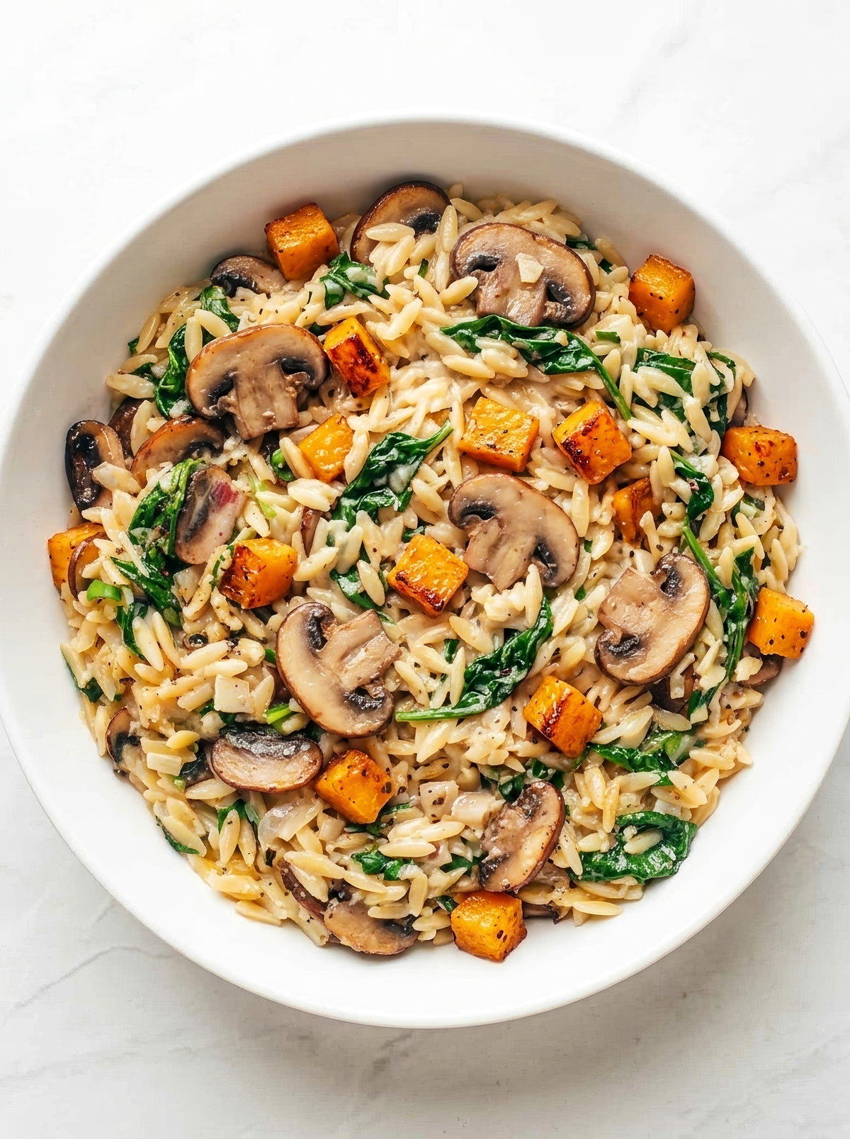Creamy Mushroom and Butternut Squash Riced Pasta