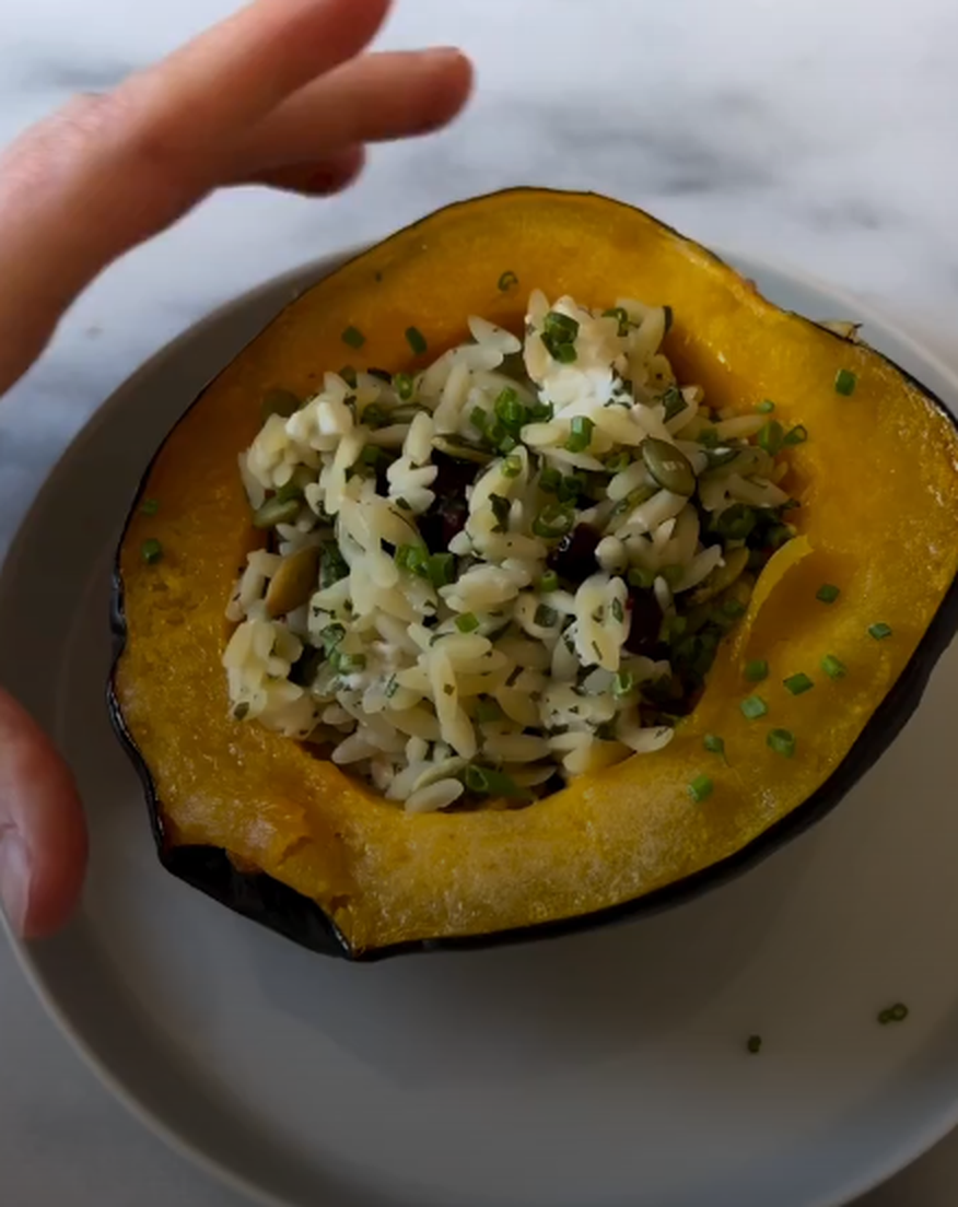 Vegetarian Stuffed Acorn Squash
