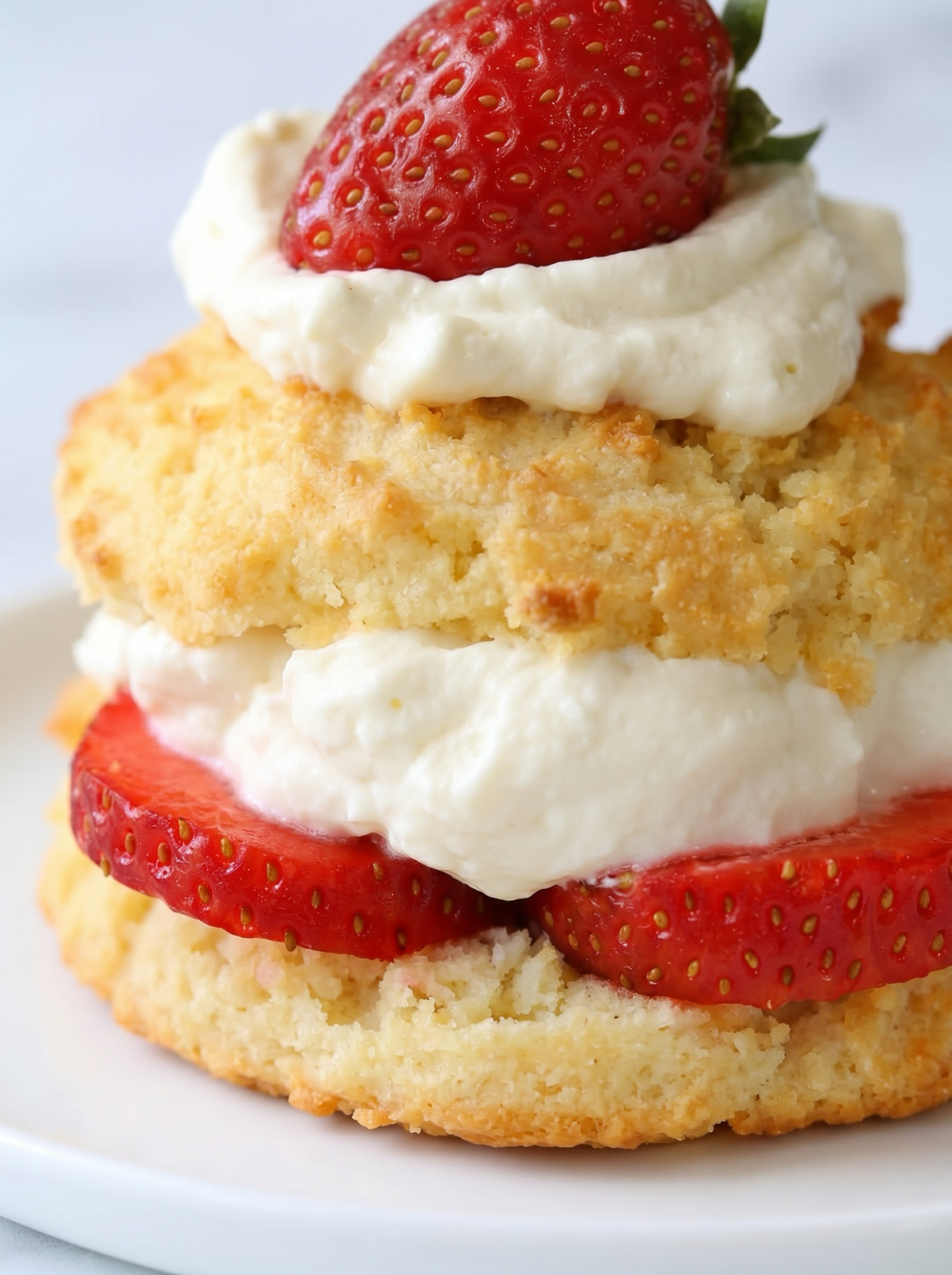 High-Fiber Strawberry Shortcake