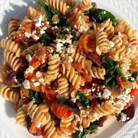 Mediterranean vibe pasta👩🏻‍🍳