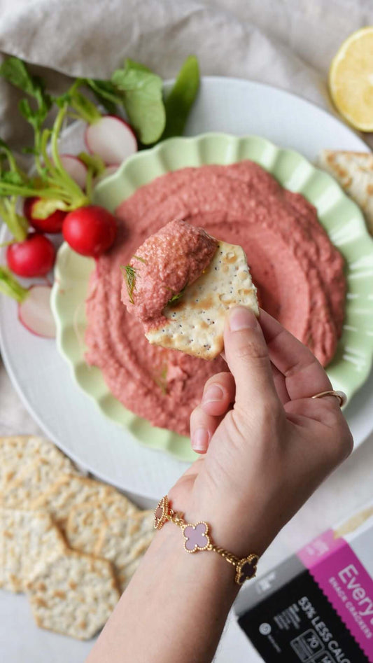 Valentine's Day Beet Hummus