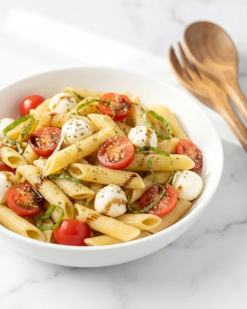 High-Fiber Caprese Pasta Salad