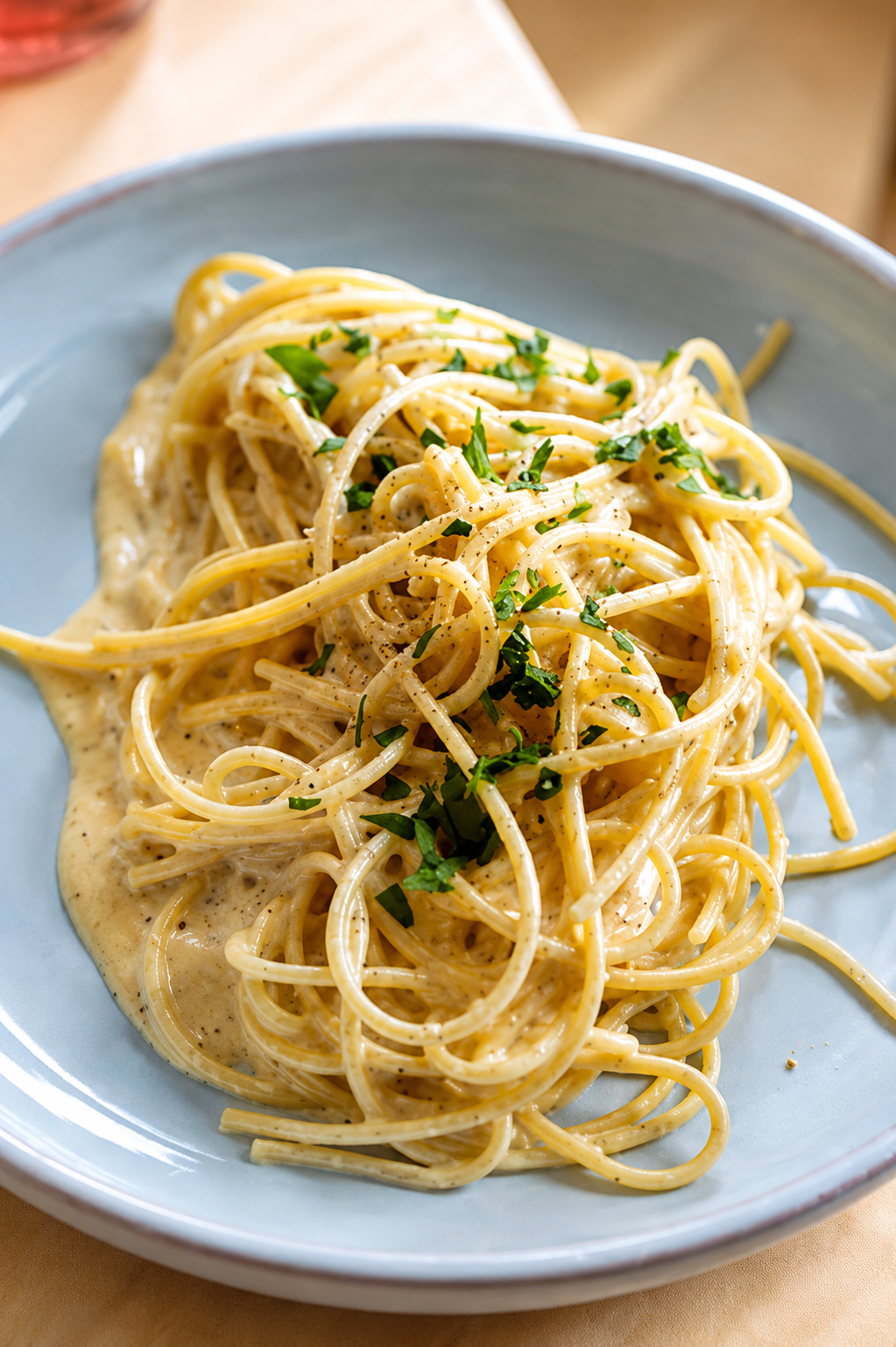Alfredo Tahini Spaghetti