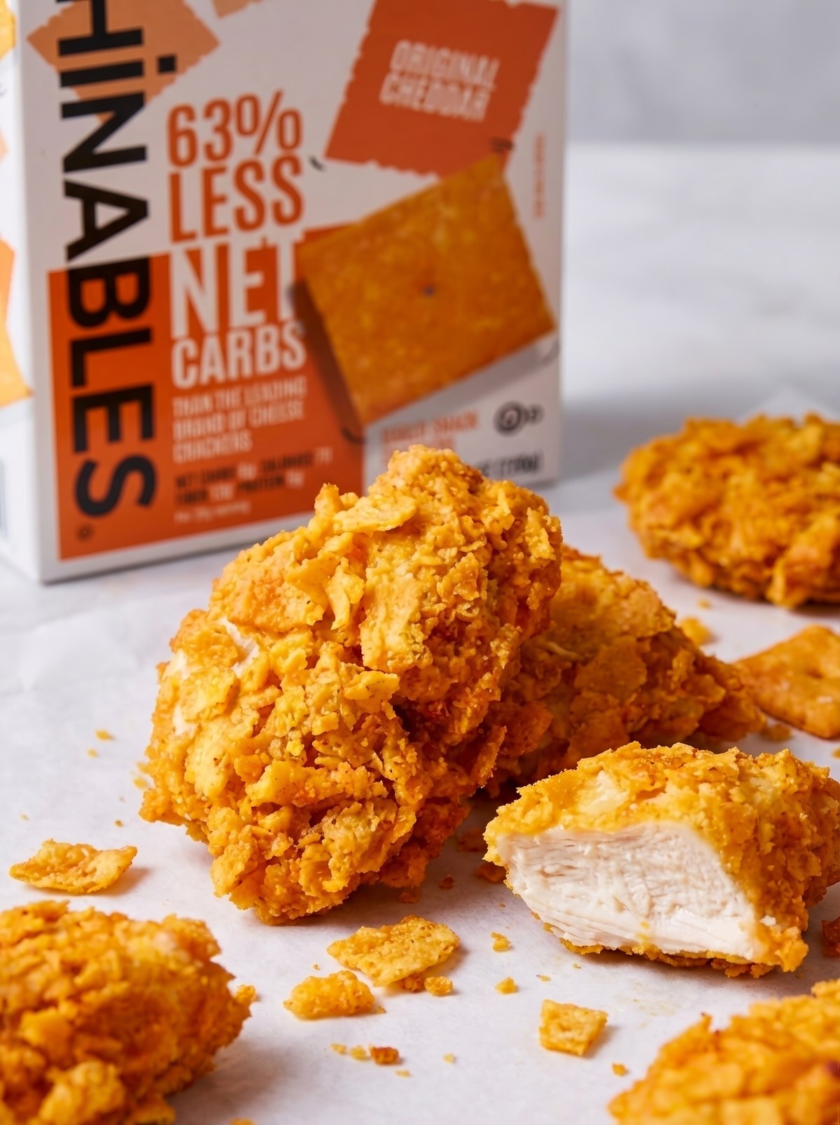 Crunchy Cheddar Crusted Chicken Nuggets