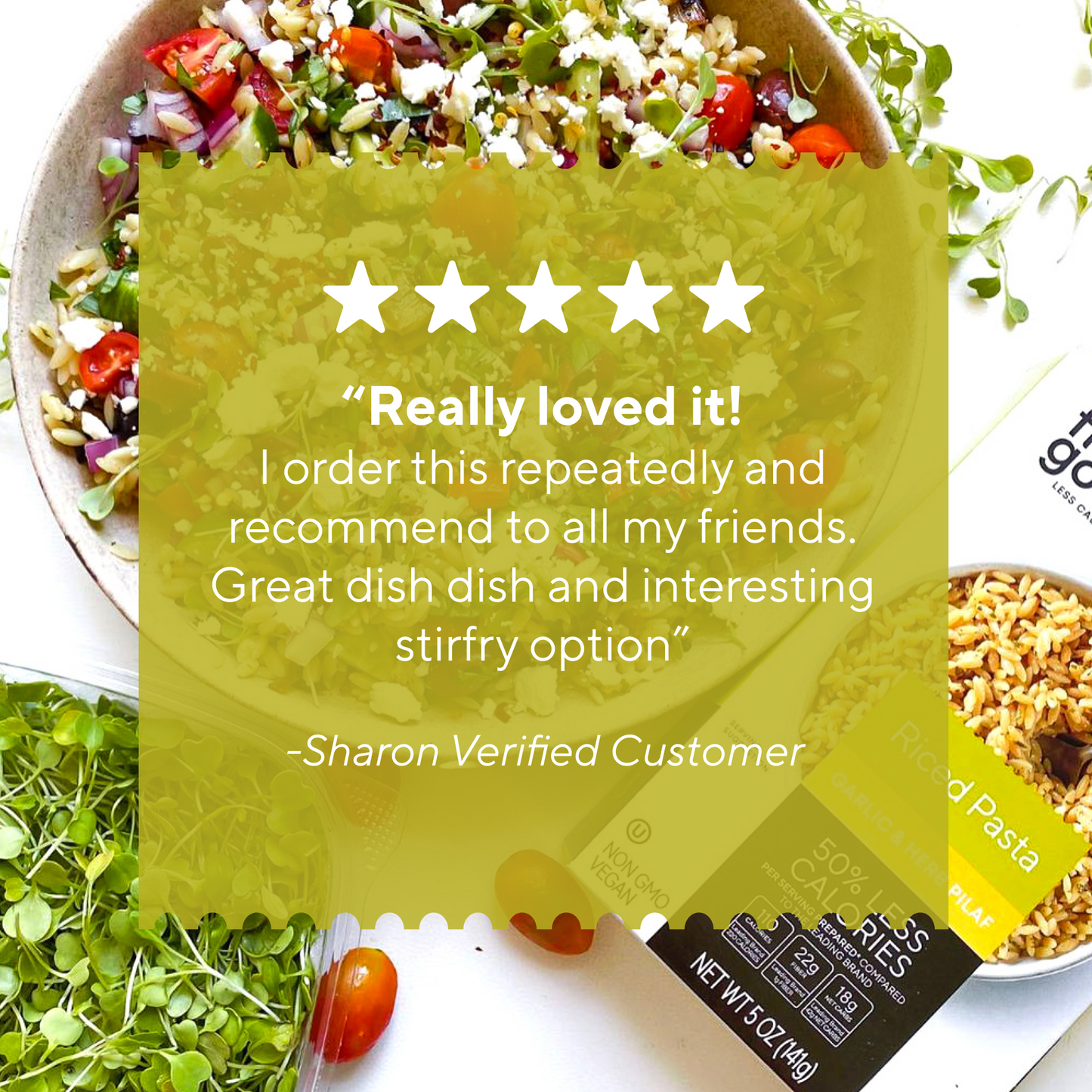 Garlic and Herb Riced Pasta