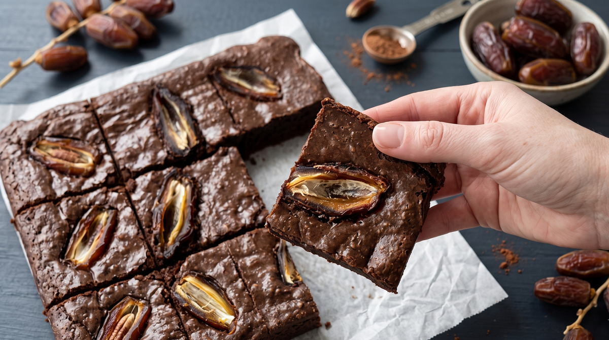 Fudgy Medjool Date Brownies