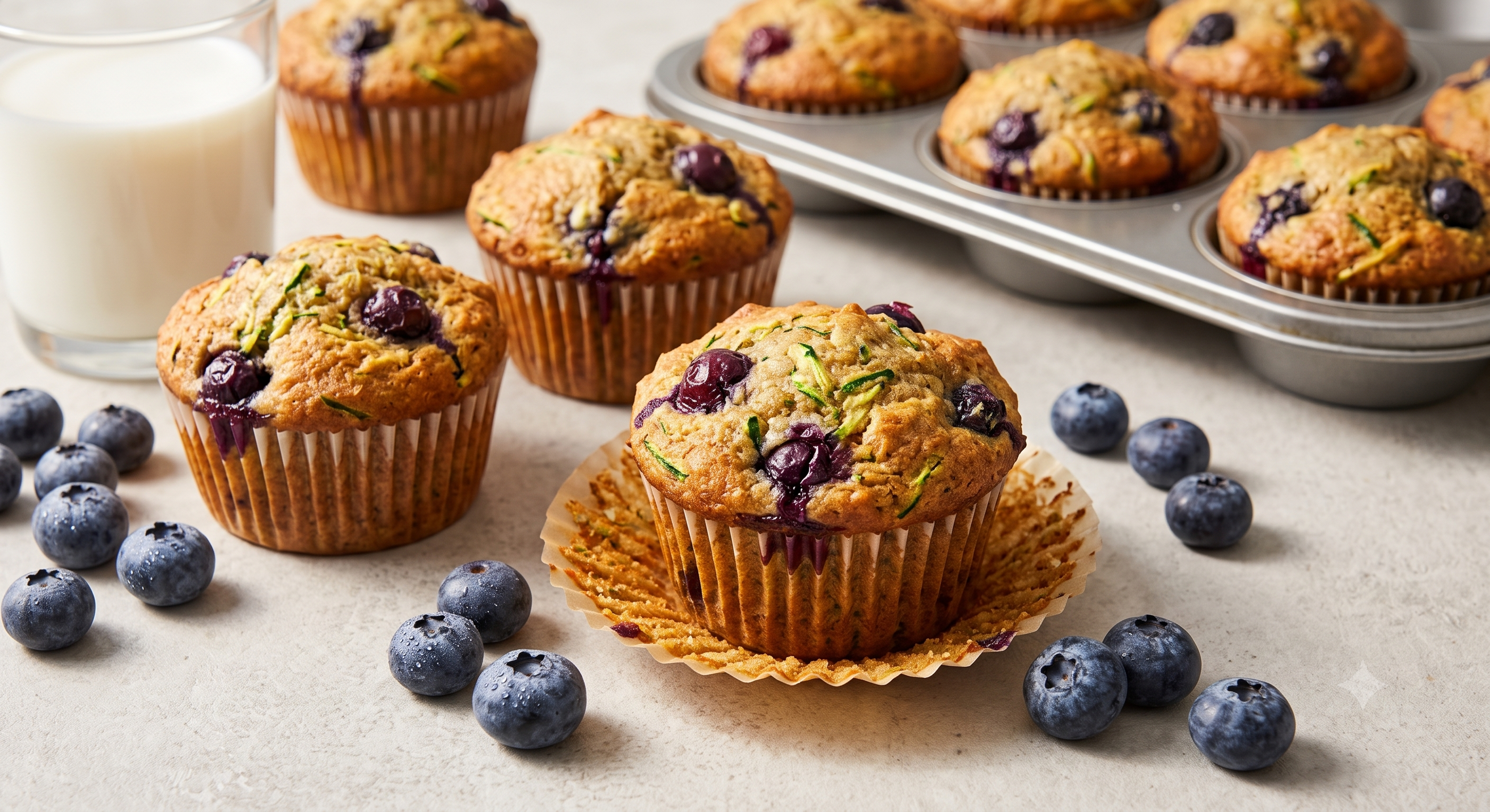 Blueberry Zucchini Muffins