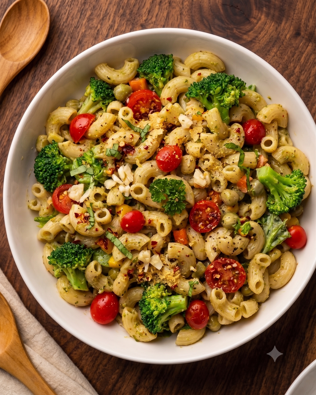 Spicy Pesto Elbow Pasta
