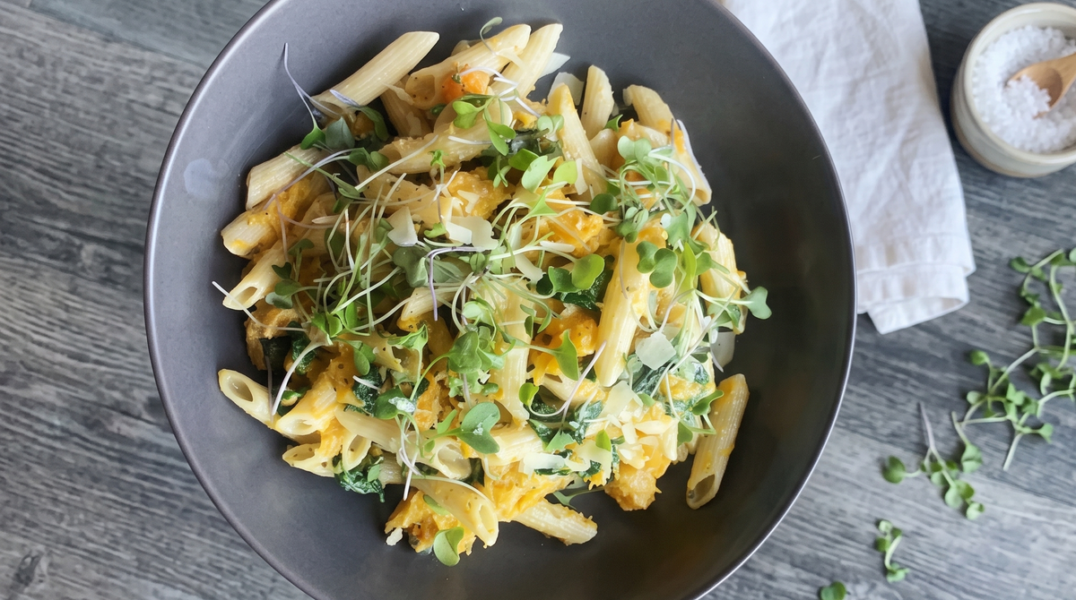 Butternut Squash & Spinach Penne