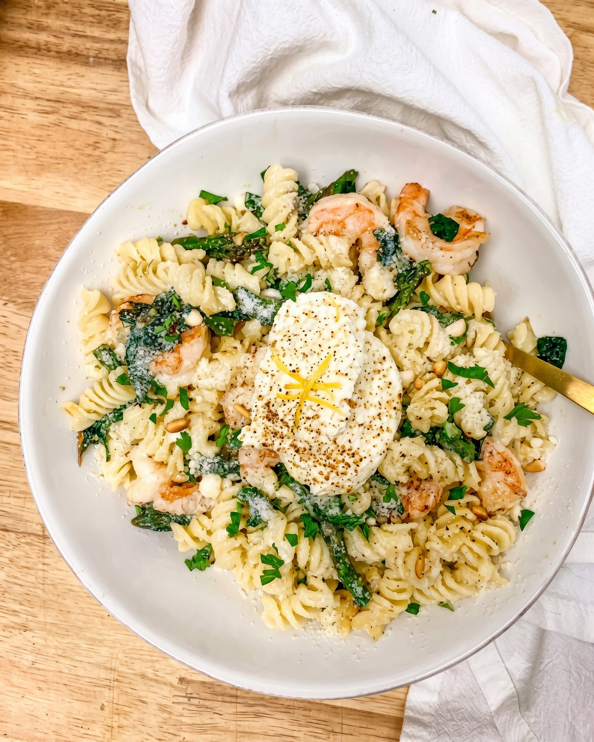 Alfredo Shrimp Pasta