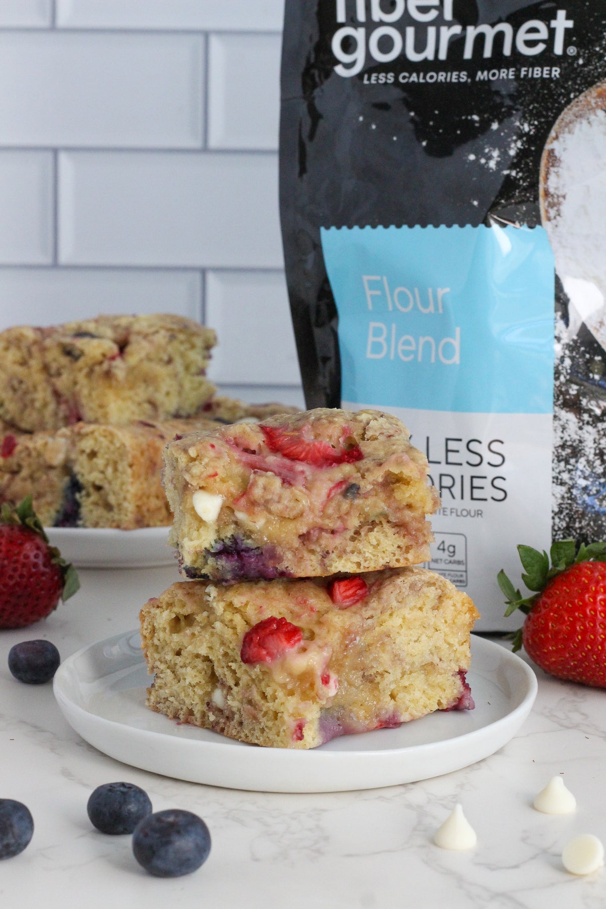 Fourth of July White Chocolate Berry Cookie Bars