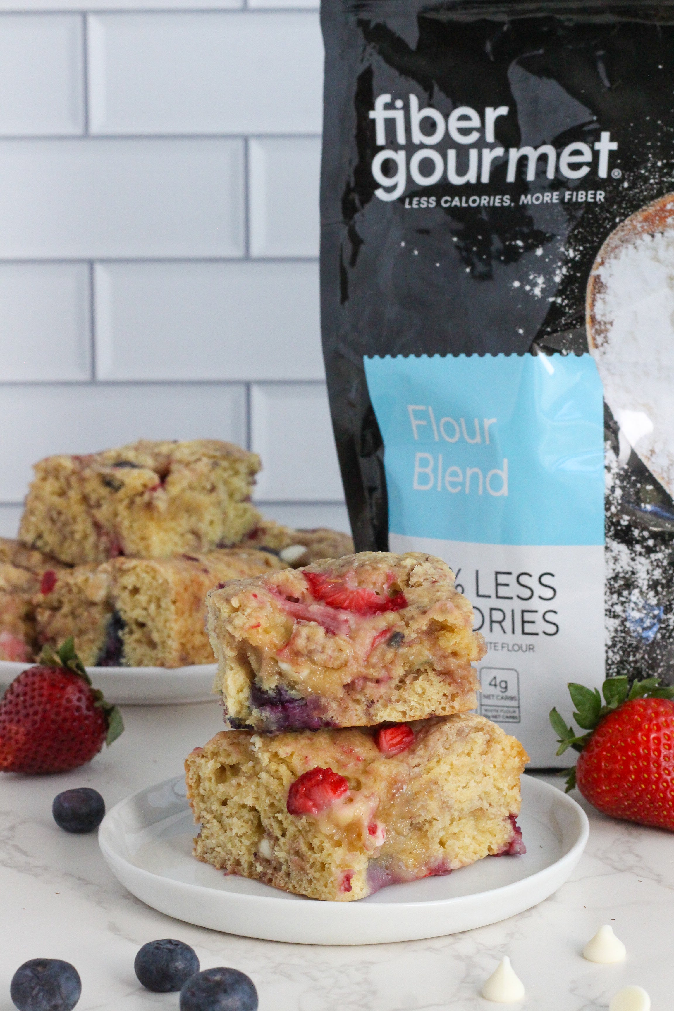 Fourth of July White Chocolate Berry Cookie Bars