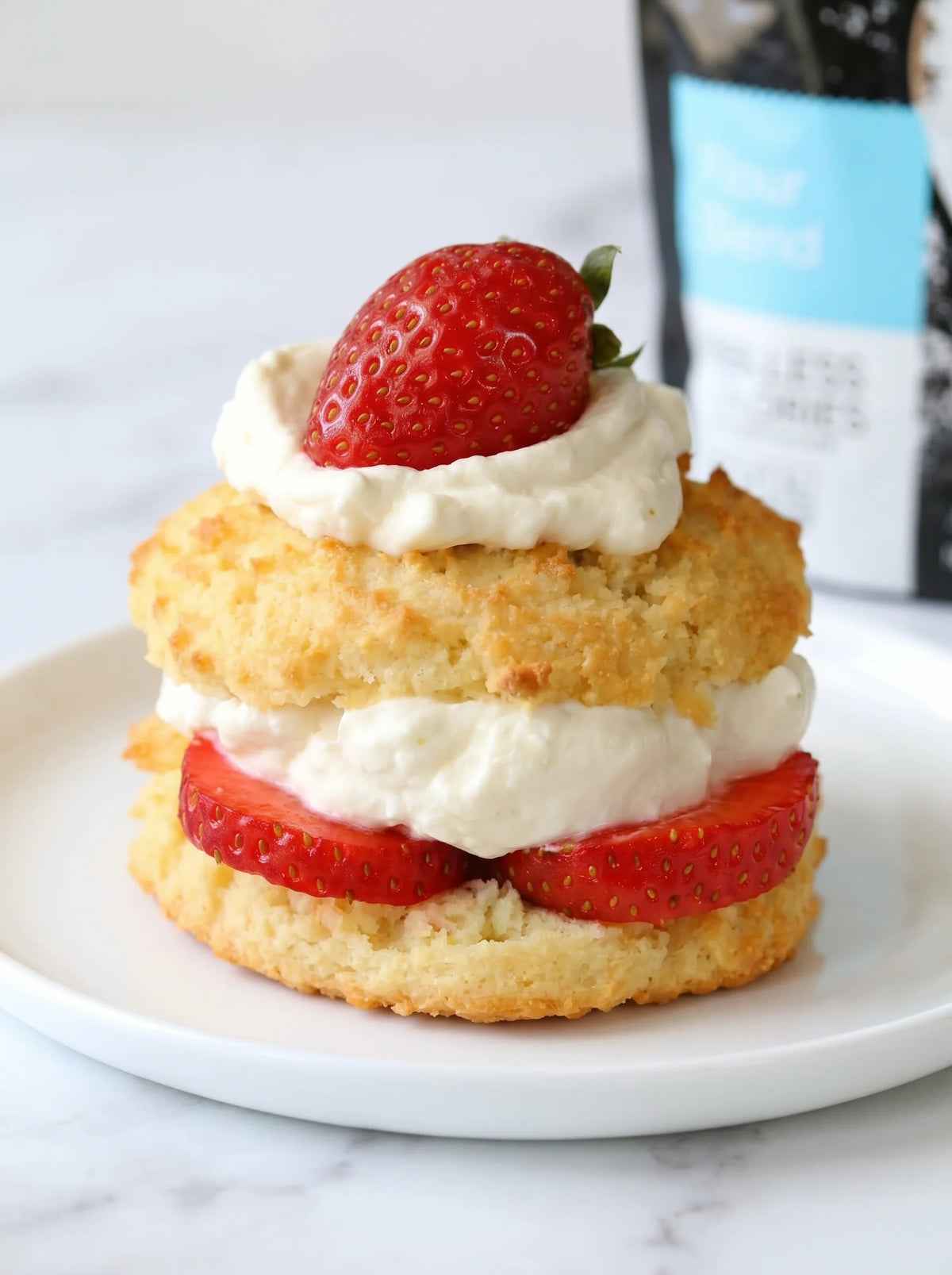 High-Fiber Strawberry Shortcake