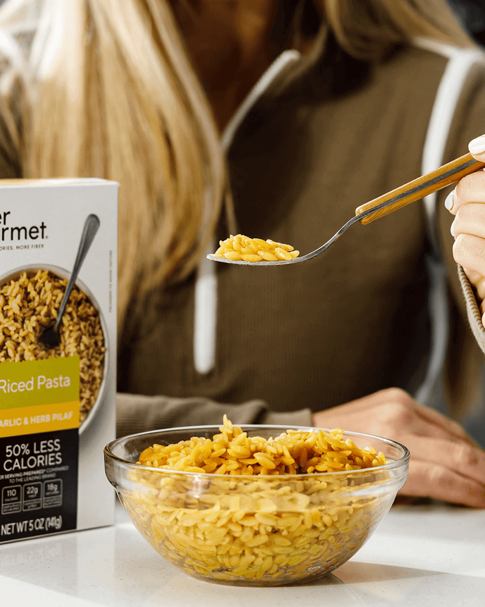 Garlic & Herb Pilaf High Fiber, Low Calorie Fiber Gourmet