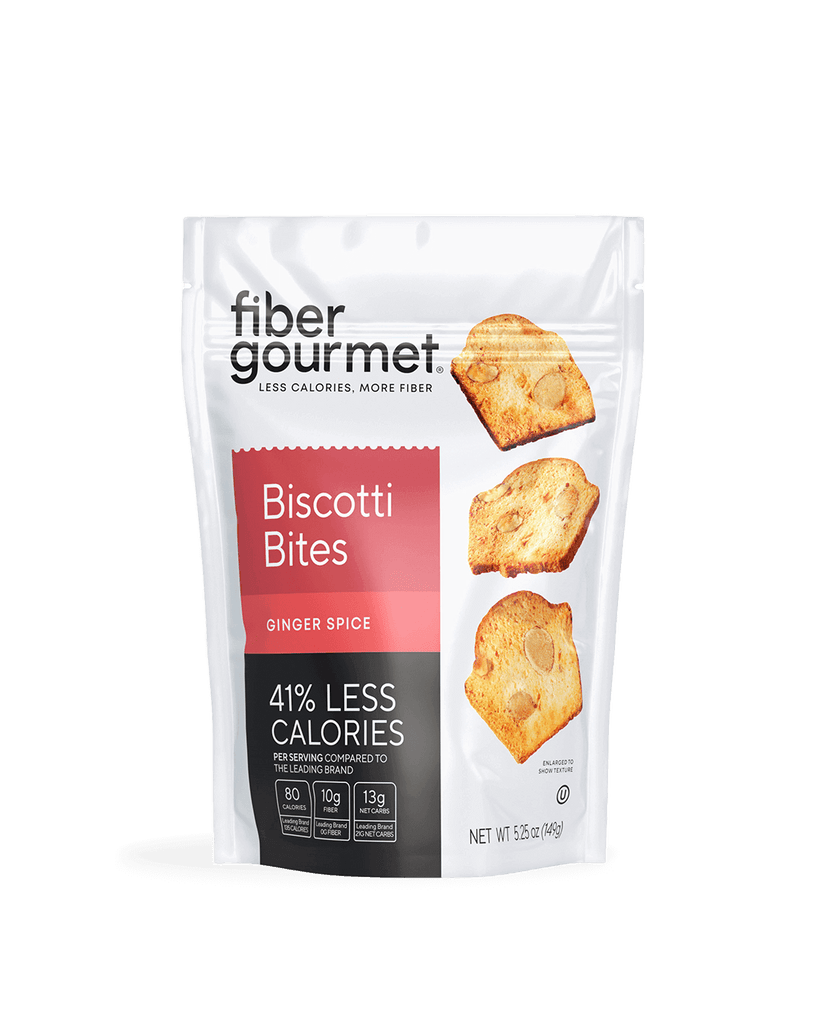 Low calorie treats Ginger Spice Biscotti Fiber Gourmet